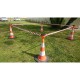 Kit de 4 cônes de signalisation et 4 enrouleurs à sangle