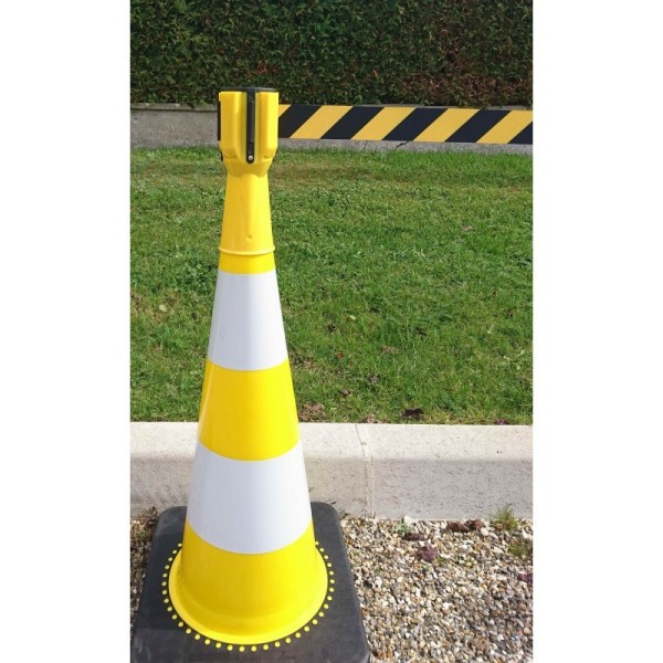 Enrouleur à Sangle 3m ou 4,5m pour Cône de Signalisation