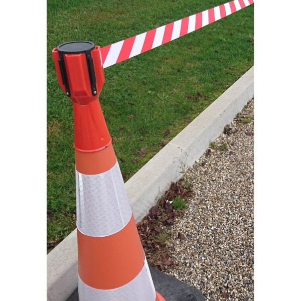 Enrouleur à Sangle 3m ou 4,5m pour Cône de Signalisation