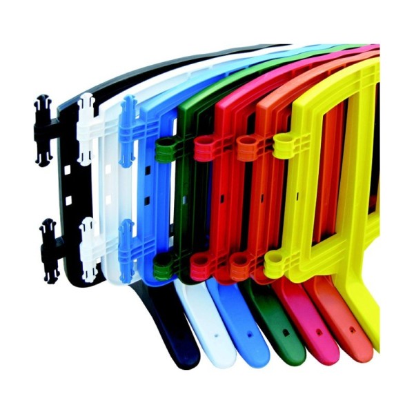 Barrière MOVIT de sécurité en plastique solide plusieurs coloris