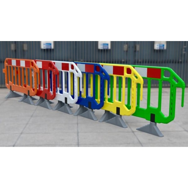 Barrière mobile de sécurité 2m Jaune