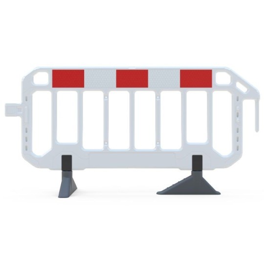 Barrière mobile de sécurité 2m Blanche