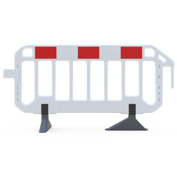 Barrière mobile de sécurité 2m Blanche
