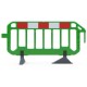 Barrière mobile de sécurité 2m Verte