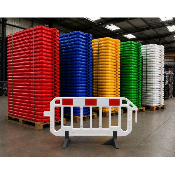 Barrière mobile de sécurité 2m Blanche