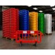 Barrière mobile de sécurité 2m Rouge