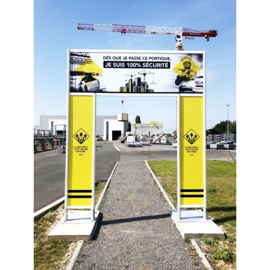 portique de sécurité Entrée de Chantier  et sites sensibles
