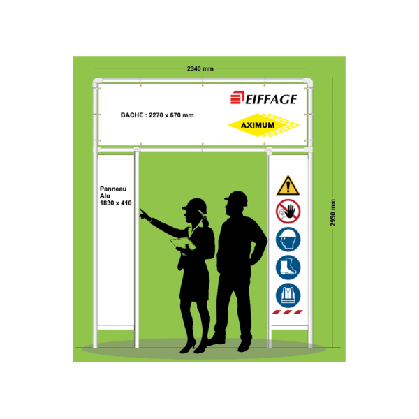 portique de sécurité Entrée de Chantier  et sites sensibles