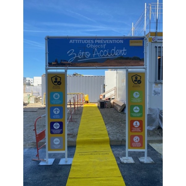 portique de sécurité Entrée de Chantier  et sites sensibles