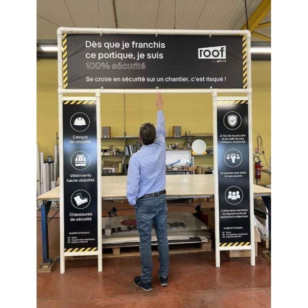 portique de sécurité Entrée de Chantier  et sites sensibles